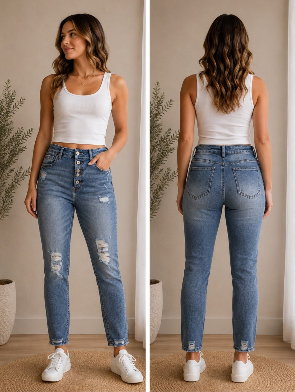 No Boundaries High Rise Distressed Skinny Jeans – Size 11 (30x27) | Light Wash